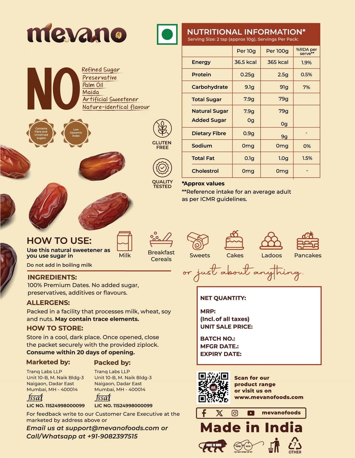 Premium Date Powder